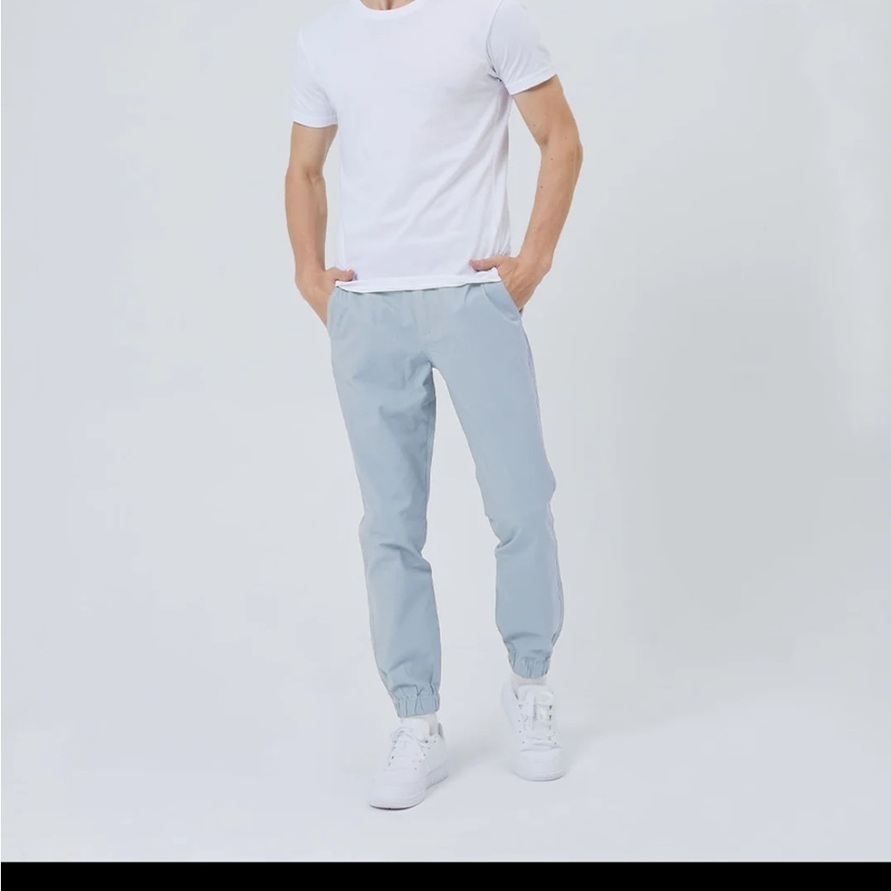 EUBI Flex All Day Jogger 30 inch Bondi Blue Stretch Mens Pant Sz M NEW